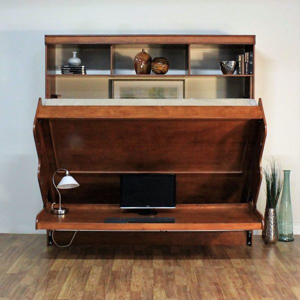 Hidden Bed Cognac Partial Open