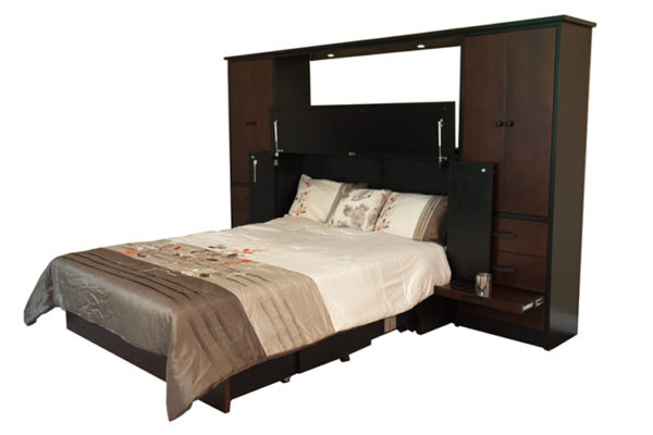 Wall Unit Cabinet Bed Open