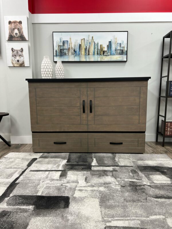 Metro pebble grey - cabinet bed